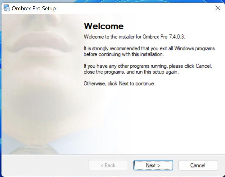 Ombrex Pro Desktop - Main Interface